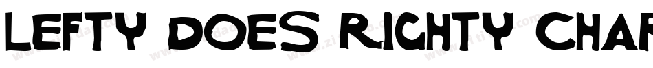 Lefty Does Righty Charcoal字体转换